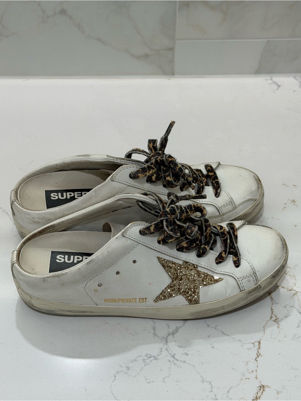 Golden Goose- Star White Leather Women's Sneakers - GGDB/Private Edition - Picture 5 of 9